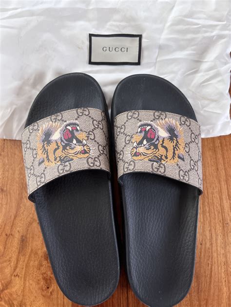 gucci sandals mens tiger|gucci tiger collection.